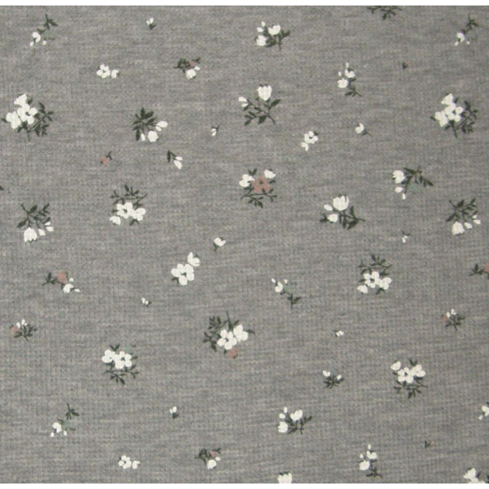 OLD NAVY Gray Floral Sz Large Stretchy Pants & Shirt 2 Pc Pajama Lounge Set - Picture 4 of 4